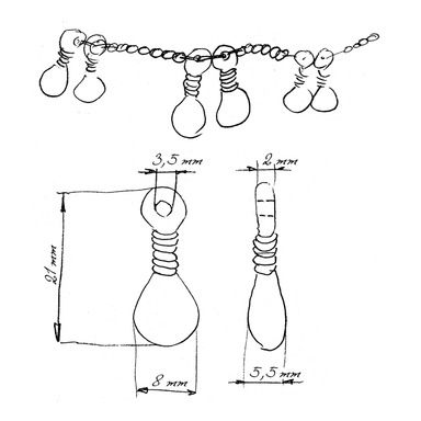 Narukvica "Privjesci kašike" 2